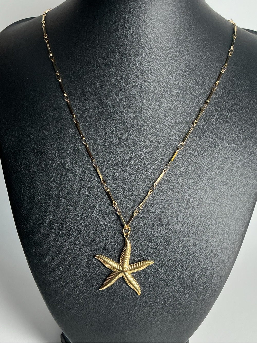 Gold Starfish Pendant Necklace - Women's Jewelry by Mayamar 01860